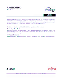 Click here to download AM29LV160DB-120WCF Datasheet