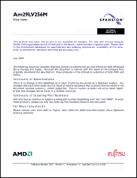 Click here to download AM29LV256ML103RFI Datasheet