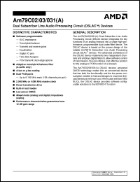 Click here to download AM79C031AJC Datasheet