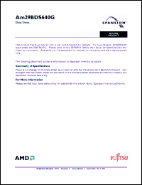 Click here to download AM29BDS640GTC3WSI Datasheet