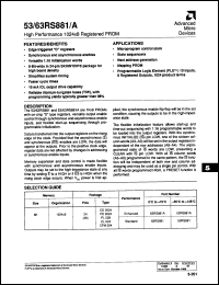 Click here to download 63RS881JS Datasheet