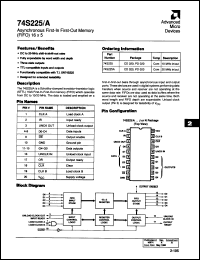 Click here to download 74S225AJ Datasheet