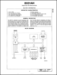 Click here to download 8031AH/BQA Datasheet