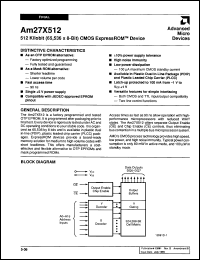 Click here to download AM27X512-305PC Datasheet