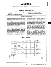 Click here to download AM2905DCTB Datasheet