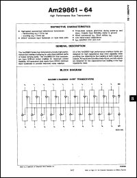 Click here to download AM29864APCB Datasheet