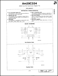 Click here to download AM29C334-1GCB Datasheet