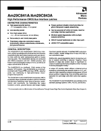 Click here to download AM29C841PC Datasheet