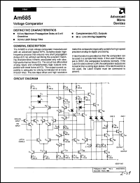 Click here to download AM685DE Datasheet