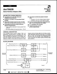 Click here to download AM7992ADC Datasheet