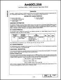 Click here to download AM90CL256-12PC Datasheet