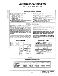 Click here to download AM93415ADM Datasheet
