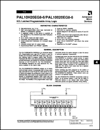 Click here to download PAL10020EG8-6DC Datasheet