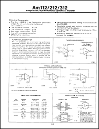 Click here to download LM112F/883B Datasheet