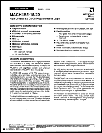 Click here to download MACH465-15KC Datasheet