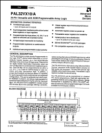 Click here to download PAL32VX10AMJS883B Datasheet