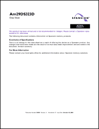 Click here to download AM29DS323DT50WMI Datasheet