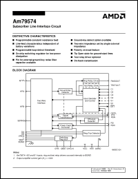 Click here to download AM79574-1JC Datasheet