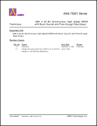 Click here to download A63L73321E-10 Datasheet