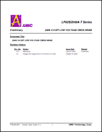 Click here to download LP62S2048AU-70LLT Datasheet