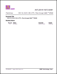 Click here to download A67L06181E-7.5F Datasheet