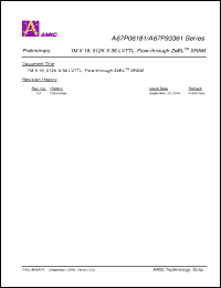 Click here to download A67P06181E-8.5 Datasheet