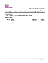 Click here to download A67P93181E-8.5F Datasheet