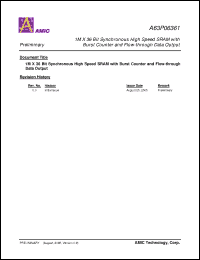 Click here to download A63P06361E-8 Datasheet