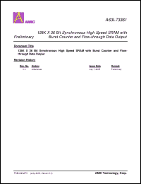 Click here to download A63L73361E-6.5F Datasheet