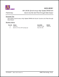 Click here to download A63L06361E-6.5 Datasheet