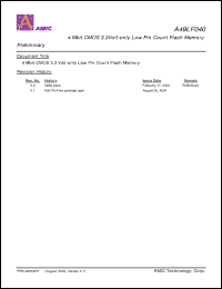 Click here to download A49LF040TL-33F Datasheet
