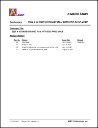 Click here to download A428316V-25 Datasheet