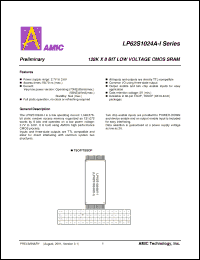 Click here to download LP62S1024AX-70LLI Datasheet