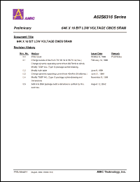 Click here to download A62S6316 Datasheet