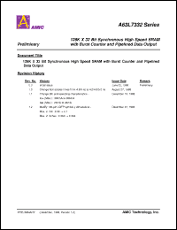 Click here to download A63L7332E-42 Datasheet