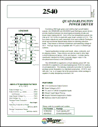 Click here to download A2540 Datasheet