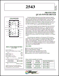 Click here to download UDN2543 Datasheet