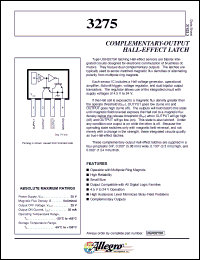 Click here to download UGN3275 Datasheet