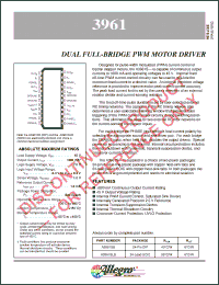 Click here to download A3961 Datasheet