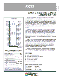 Click here to download UCN5832 Datasheet