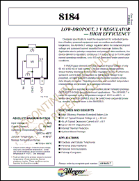 Click here to download A8184SLT Datasheet