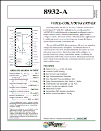 Click here to download A8932CLWA Datasheet