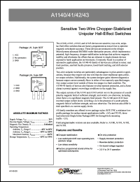 Click here to download A1142LLH Datasheet