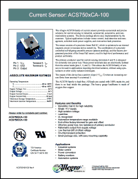 Click here to download ACS750ECA-100 Datasheet