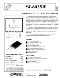 Click here to download SI-8025 Datasheet
