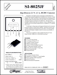 Click here to download SI-8025JF Datasheet