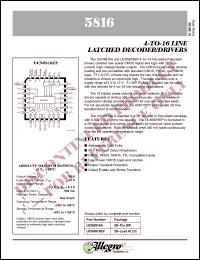 Click here to download UCN5816EP Datasheet