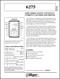 Click here to download 6275 Datasheet