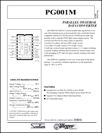 Click here to download PG001 Datasheet