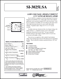 Click here to download SI-3025LSA Datasheet